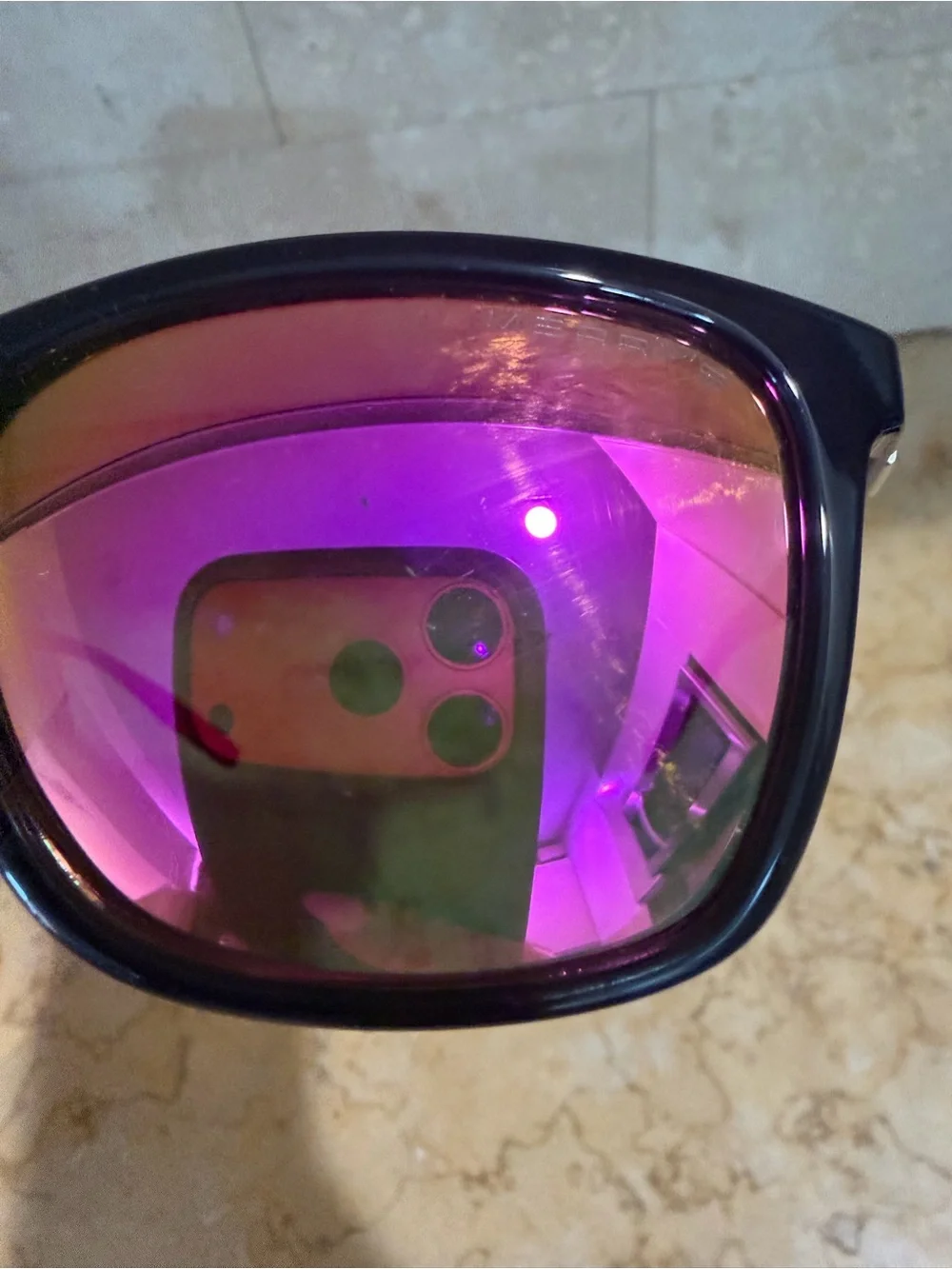 Merry’s Men's Polarized Sunglasses with Pink Mirror Lenses